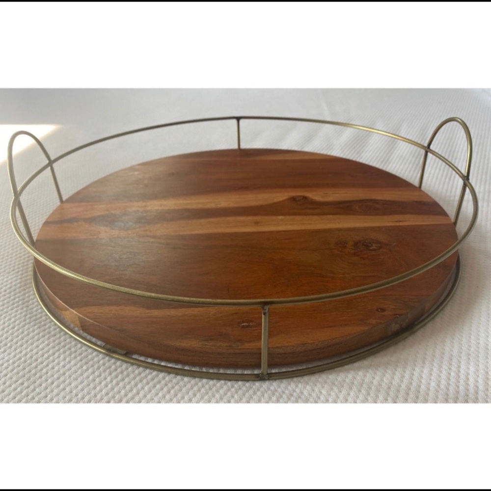Hearth & Hand Wood & Wire Tray